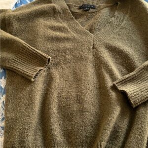 Sanctuary Deep Olive V-Neck Sweater. Super cozy, roomy. Worn just twice.